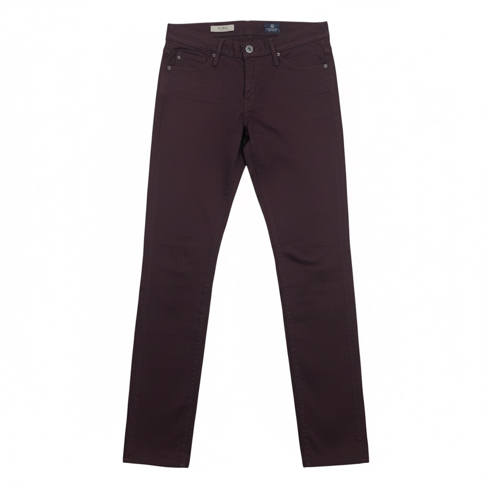 AG Adriano Goldschmied The Stilt Cigarette Leg Jeans Burgundy 25R